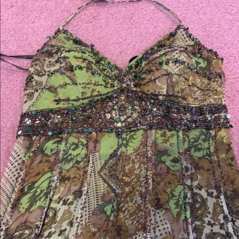 Sue Wong gorgeous green beaded dress!!